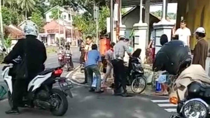 Satu Unit Motor Matic Terbakar di Linggasari Ciamis