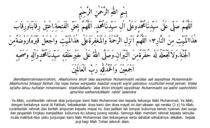 Doa Setelah Sholat Jenazah