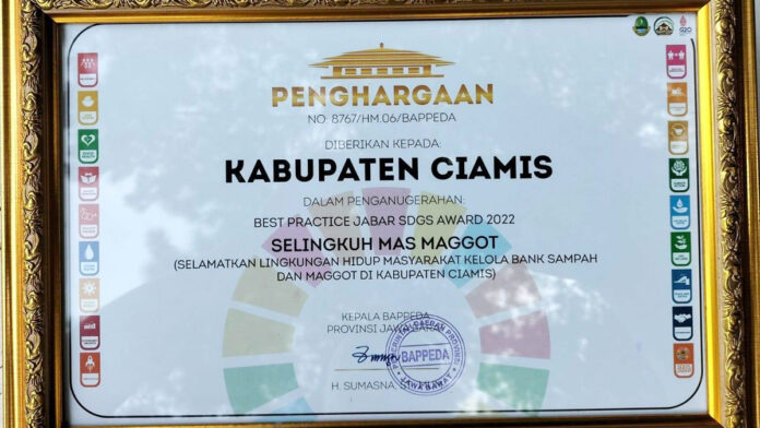 Ajukan Selingkuh Mas Maggot, Ciamis Sabet Penghargaan Best Practice SDG's Award 2022