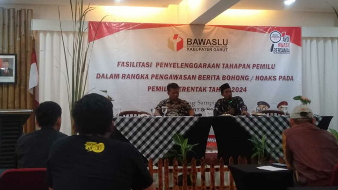 Jelang Pemilu 2024, Bawaslu Garut Minta Media Awasi Berita Bohong