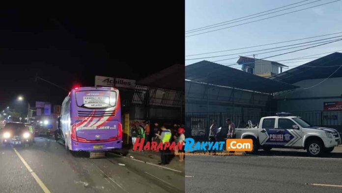 Tabrakan 2 Motor vs Bus