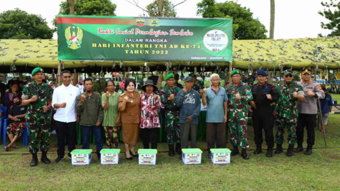 Peringati Hari Infanteri, Kodam I/BB Gelar Baksos