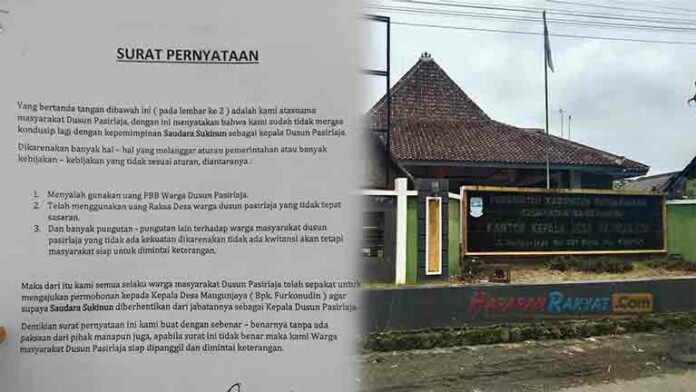 Warga Pasirlaja Pangandaran Resah, Audiensi Hingga Minta Kadus Turun