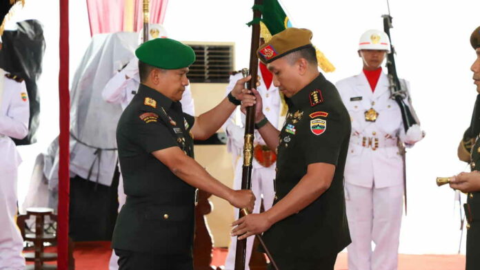 Terima Kolonel Arh Aji Prasetyo Nugroho Sebagai Danmen Arhanud 2/SSM, Ini Pesan Pangdam I/BB