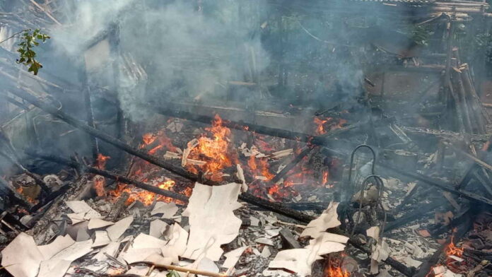 Ditinggal ke Kebun, Rumah Warga Panyutran Pangandaran Ludes Terbakar