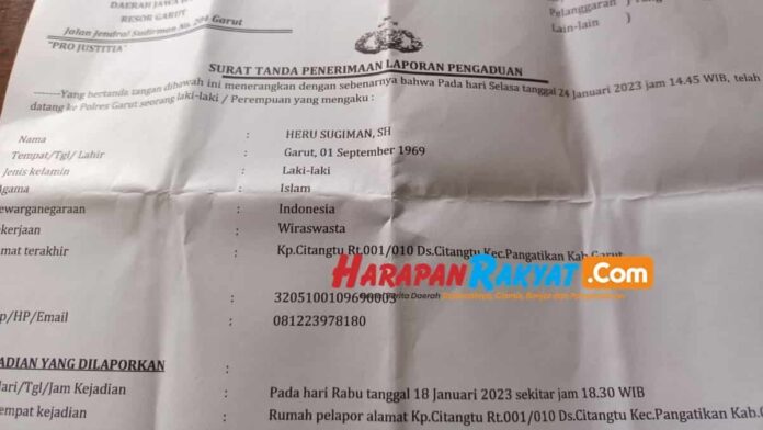 Jurnalis di Garut Diintimidasi