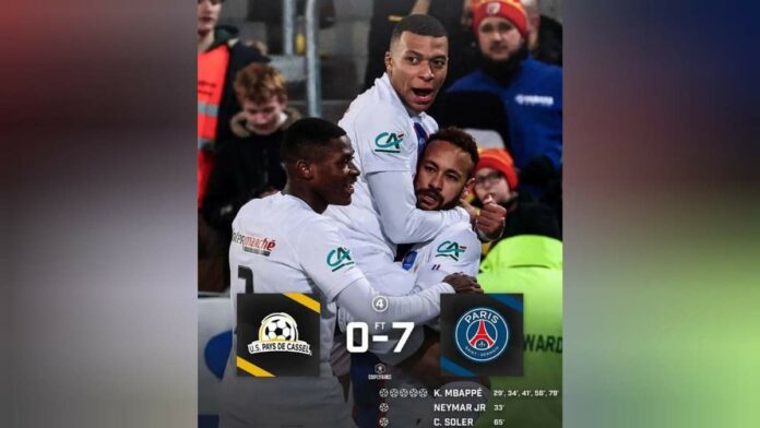PSG Hajar Pays de Cassel di Liga Prancis