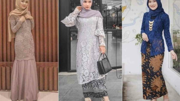 Style Kebaya Brokat Inspirasi Tampil Anggun dengan Hijab