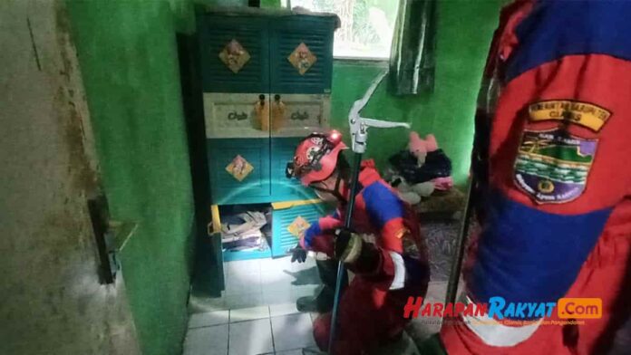 Ada Ular Kobra di Lemari Pakaian, Damkar Banjarsari Ciamis Gercep Amankan, Ketiga Kalinya