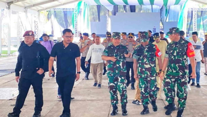 Cek Pengamanan Lokasi Kunker Wapres RI di Tapanuli Tengah, Pangdam I BB Pastikan Aman Terkendali