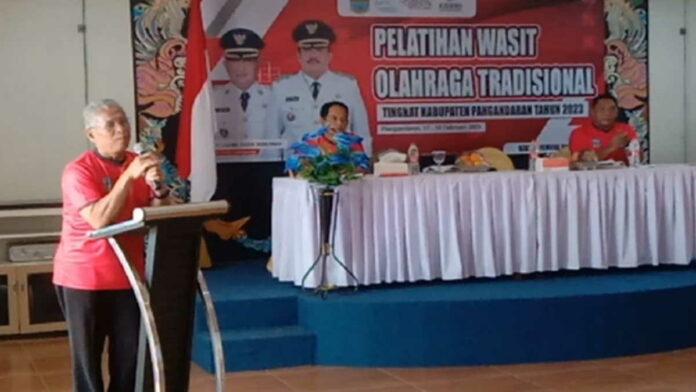 Disdikpora Pangandaran Beri Pelatihan untuk Wasit Olahraga Tradisional
