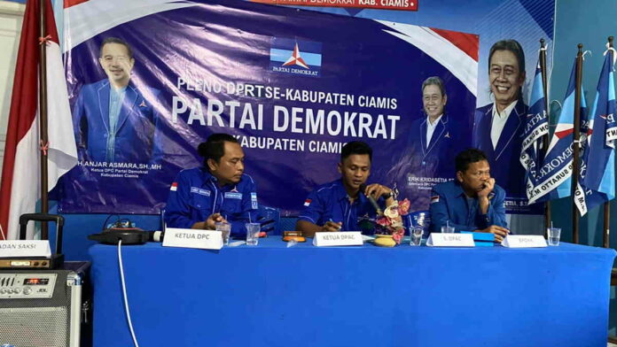 Pemilu 2024 Gaspol, Demokrat Ciamis Mantapkan Struktur Pengurus Ranting