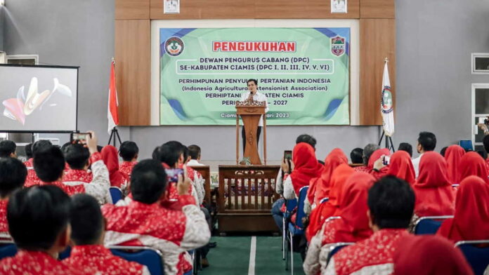 Pengukuhan DPC Perhiptani Ciamis, Wabup Sebut Penyuluh Ujung Tombak Kemajuan Pertanian