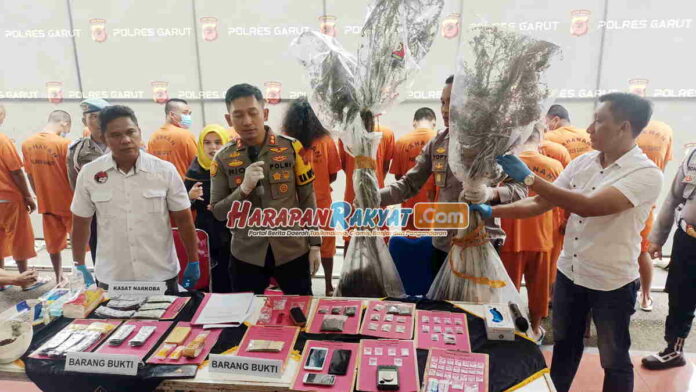 Polres Garut Tangkap Pemuda Tanam Ganja dalam Pot di Rumah
