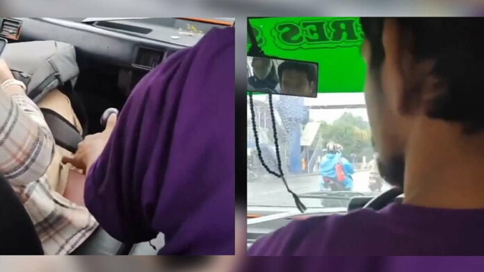 Sopir Angkot Lecehkan Penumpang Viral, Pegang Paha Korban!