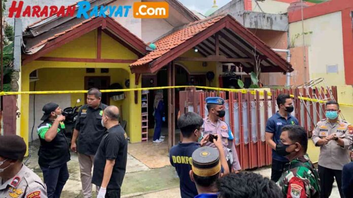 TKP temuan jasad wanita dikubur beton