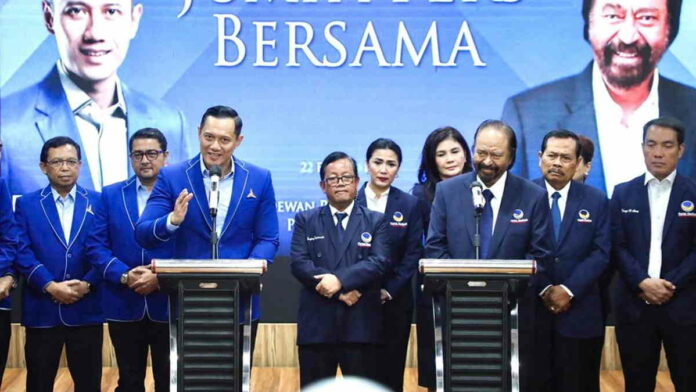 Terima Kunjungan Surya Paloh, Ketum Demokrat AHY Inginkan Kapal Koalisi Berlayar dan Menang