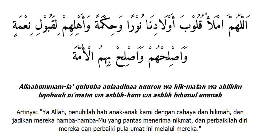 Doa agar Anak Sukses