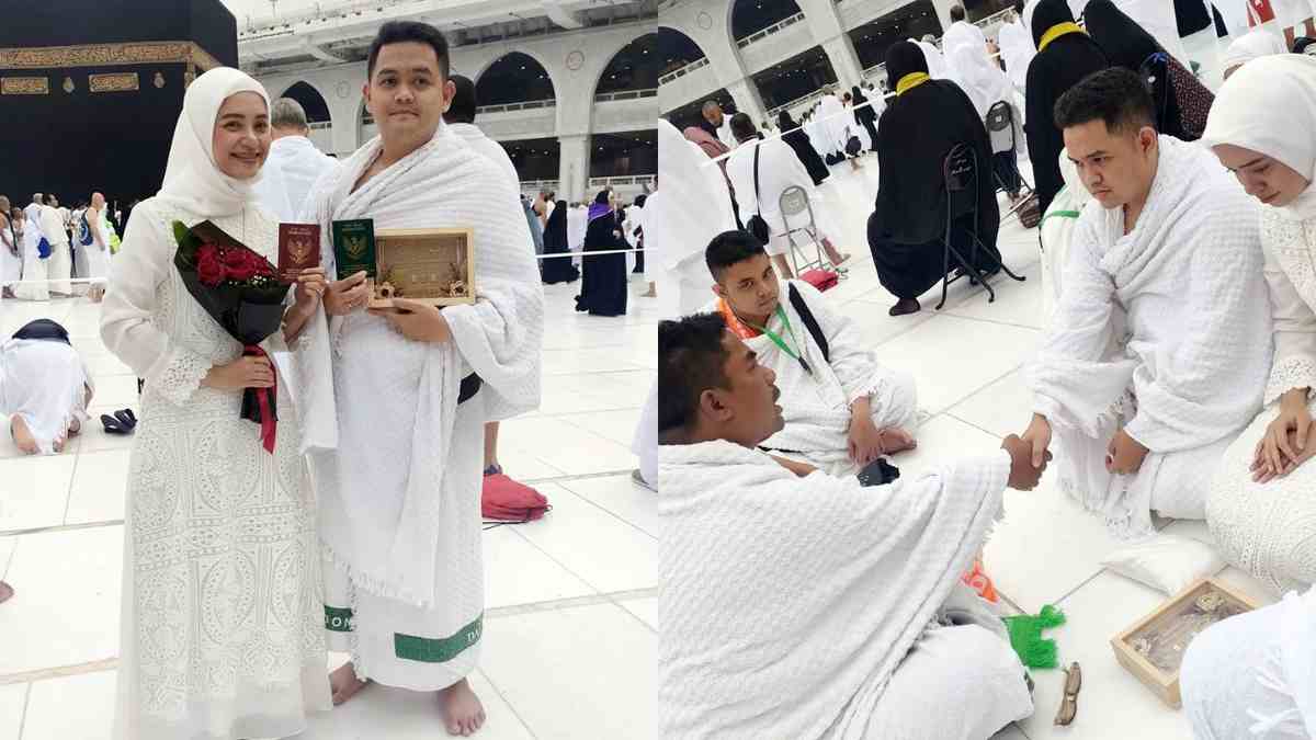 Bikin Baper, Pasangan WNI Menikah di Mekkah saat Umroh