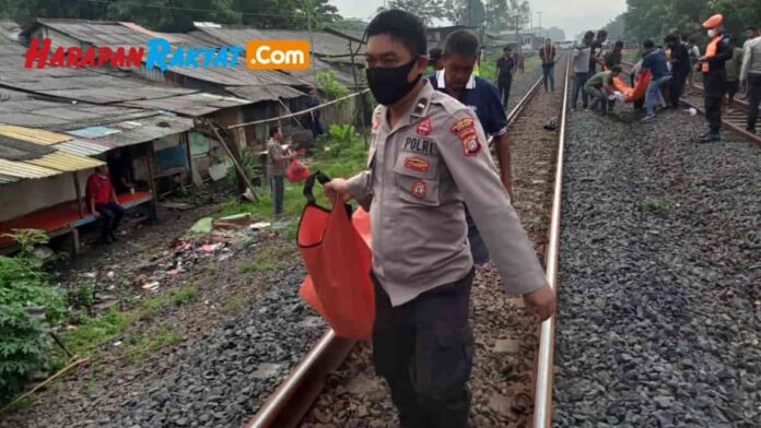 korban tertabrak kereta api