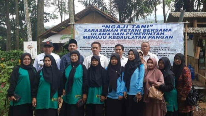 Hadiri Acara Ngaji Tani, Kadistan Ciamis Ajak Petani Gunakan Pupuk Organik