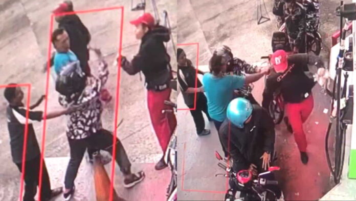 Ibu-Ibu Ngamuk ke Petugas SPBU