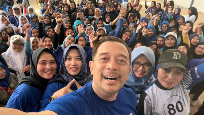 Jadi Wadah Kebahagiaan Emak-emak di Ciamis, Srikandi Demokrat Gelar Senam Bahagia