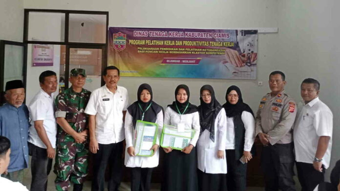 Program Pelatihan dan Produktivitas Tenaga Kerja Disnaker Ciamis Digelar di Banjaranyar