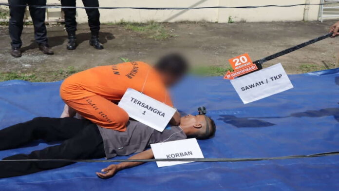 Rekonstruksi Pembunuhan Berencana di Kota Banjar