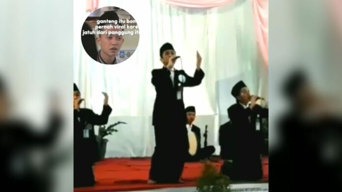 Video Viral Pria yang Jatuh dari Panggung