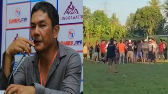 Wasit diserang suporter di Pamarican Ciamis