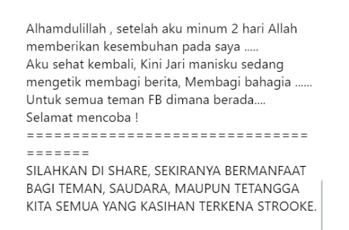 hoaks daun ciplukan