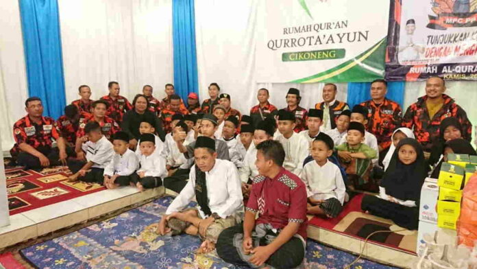 50 Anak Yatim Piatu Dapat Santunan dari Pemuda Pancasila MPC Ciamis