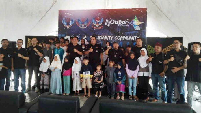 Berbagi Kebahagiaan, 234 SC Ciamis Santuni Yatim dan Ajak Ngabuburit Naik Gatrik