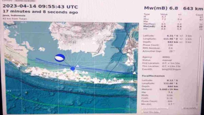 Gempa Laut Jawa