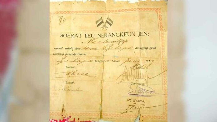 Ijazah Sekolah Zaman Belanda