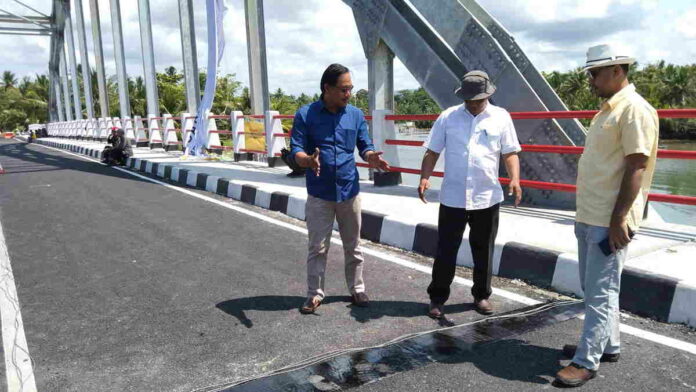 Jembatan Wiradinata Rangga Jipang Pangandaran Dikabarkan Retak, DPRD Langsung Sidak