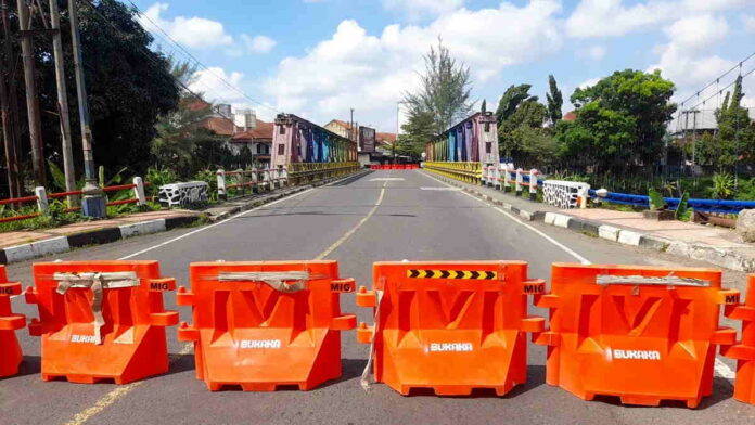 Akses Jembatan Parungsari Kota Banjar Mulai Dilakukan Penutupan