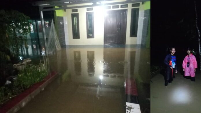 Belasan Rumah Terendam Banjir di Banjarsari Ciamis