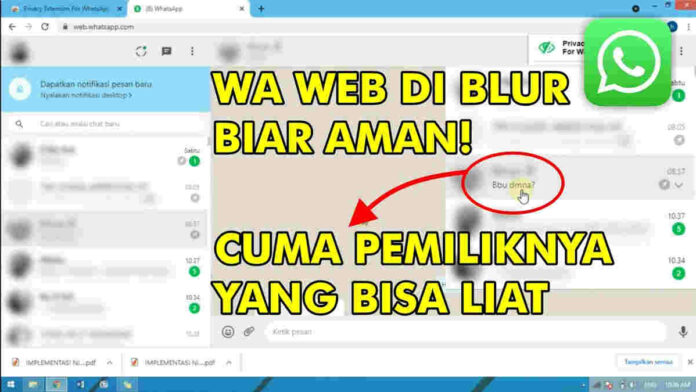 Cara Membuat Blur WA Web di Dekstop untuk Menjaga Privasi