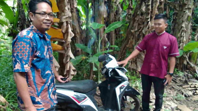 Diduga Hasil Maling, Motor Matic Dibiarkan Tergeletak di TPU Wilayah Pamarican Ciamis