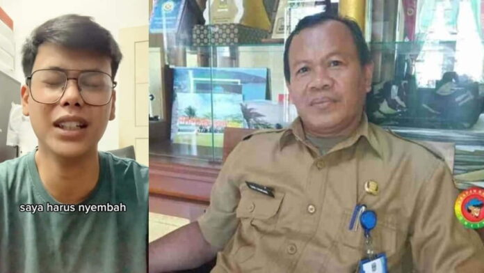 Husein Ali Rafsanjani dan Kepala BKPSDM Kabupaten Pangandaran Dani Hamdani