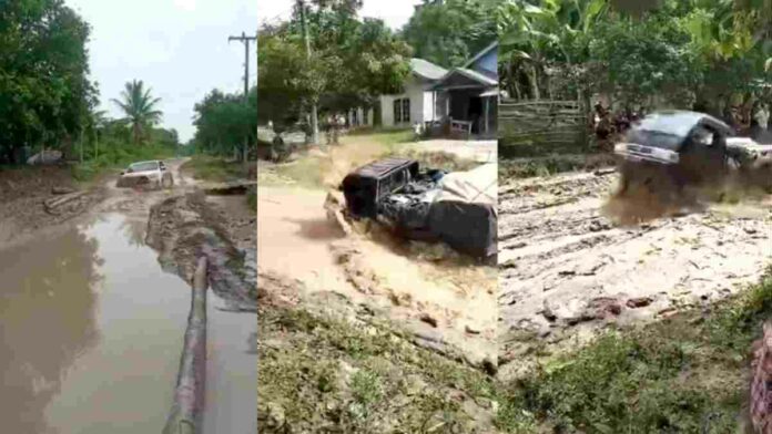Jalan Rusak di Sumatera Selatan
