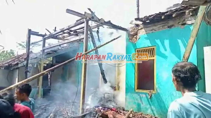 Kebakaran di Pamarican Ciamis, 1 Rumah Warga Ludes
