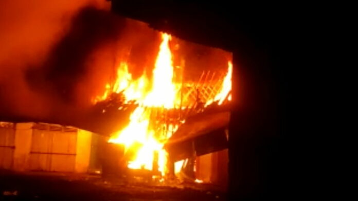 Pasar Cineam Tasikmalaya Terbakar