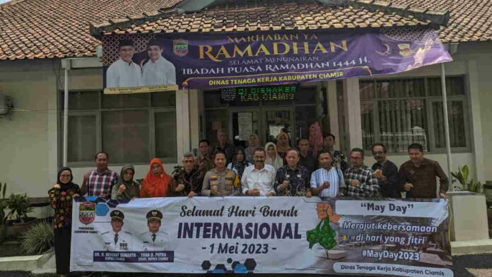 Peringati May Day, Disnaker Ciamis Bangun Spirit dan Sinergitas dengan Pekerja dan Pengusaha