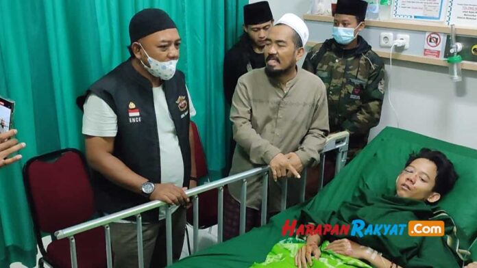 Perwakilan HDCI Tasikmalaya Kunjungi Korban Kecelakaan Moge Vs Aerox di Ciamis