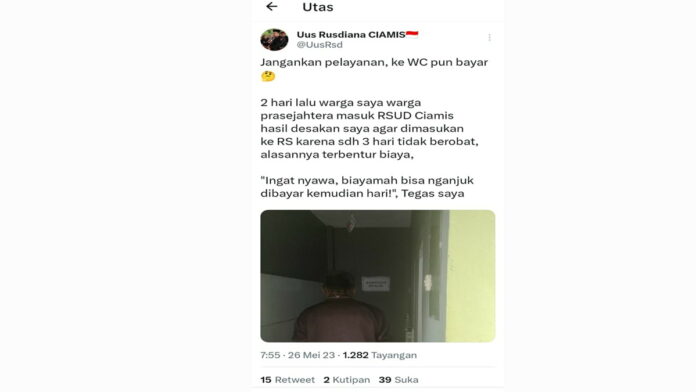 Tangkapan Layar Anggota DPRD Ciamis Ngamuk di Medsos