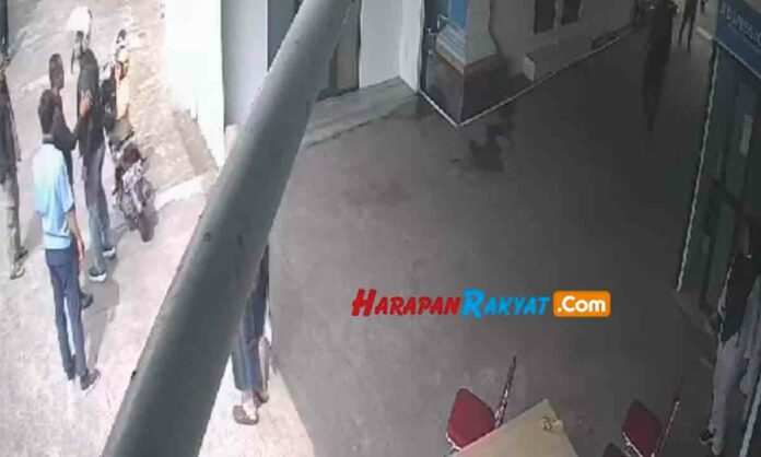 Aksi pemukulan terhadap satpam