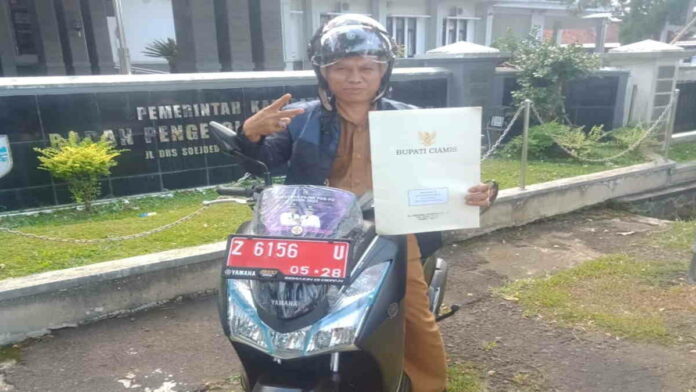 Pertama Kalinya, Desa Awiluar Dapat Motor dari Pemkab Ciamis karena Lunas PBB-P2